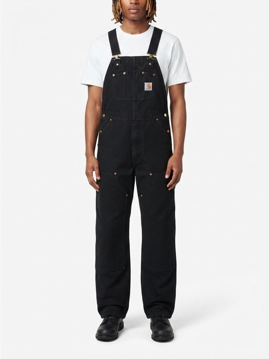 Carhartt Other - Carhartt R02 Lined Double Knee Duck Bib Overalls Faded Black 34x30